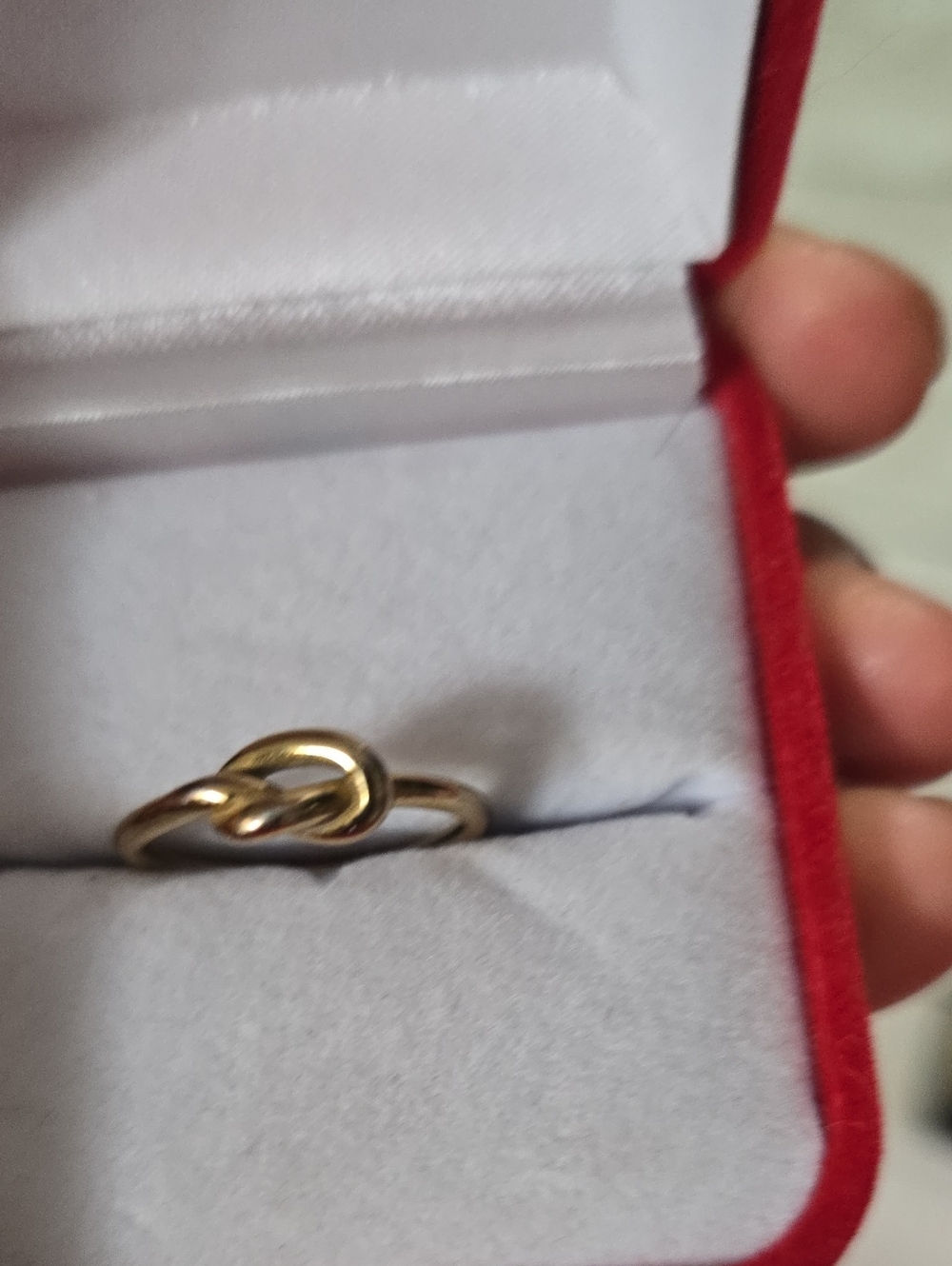 Elegant Two-Tone Knot Ring in Gold and Silver - Women Jewelry